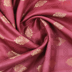 Onion Pink Fancy Kanchipuram Silk Saree