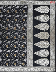 Black Banaras Art Silk Saree