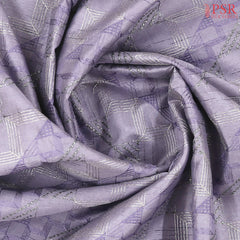 Lavender Semi Tussar Embroidery Saree