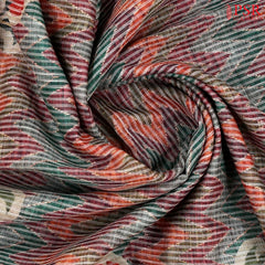 Multicolor Semi Dupion Saree