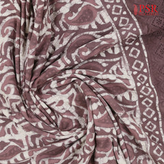Mauve Brown Hacoba Embroidery Running Material