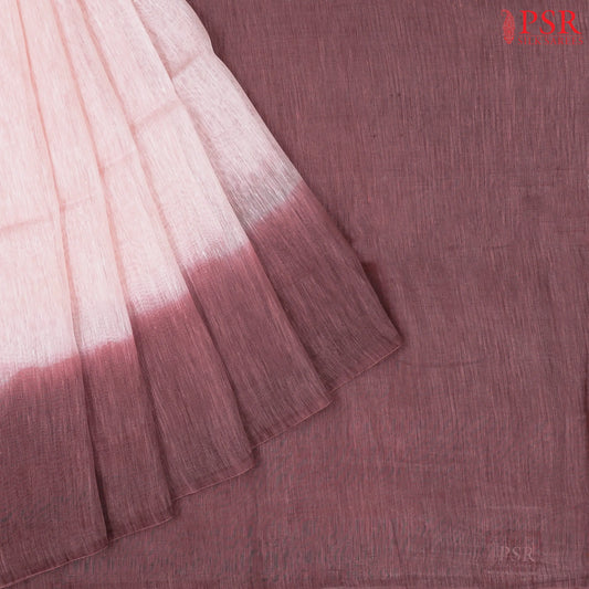 Pale Pink Semi Tussar Saree