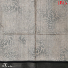 Sand Beige Semi Tussar Saree