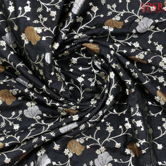 Black Banaras Art Silk Saree