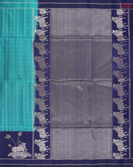 Teal Blue Soft Silk Saree