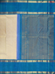 Beige Kanchipuram Silk Saree