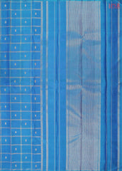 Peacock Blue Kanchipuram Silk Saree
