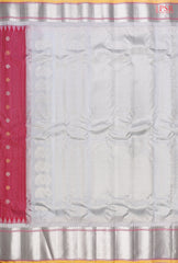 Maroon Cerise Gadwal Silk Saree