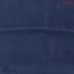 Aegean Blue Chanderi Silk Cotton Saree