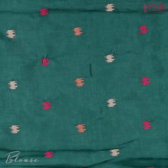 Dark Green Semi Tussar Saree
