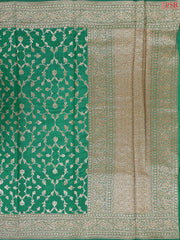 Emerald Green Chiniya Silk Saree