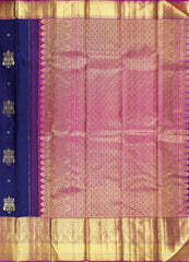 Royal Blue Kanchipuram Silk Saree