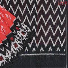 Red Ikkat Cotton Saree