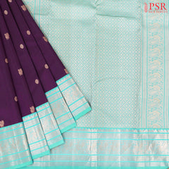 Sangria Purple Kanchipuram Silk Saree