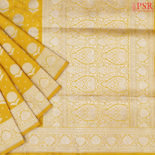 Yellow Banaras Silk Saree