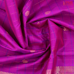 Deep Magenta Fancy Kanchipuram Silk Saree