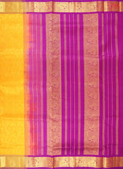 Marigold Yellow Silk Saree