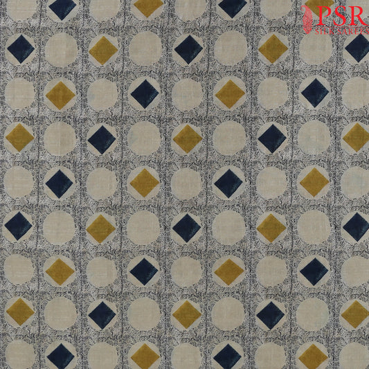 Beige Semi Tassar Running Material