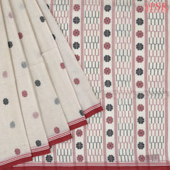 Beige Byloom Cotton Saree