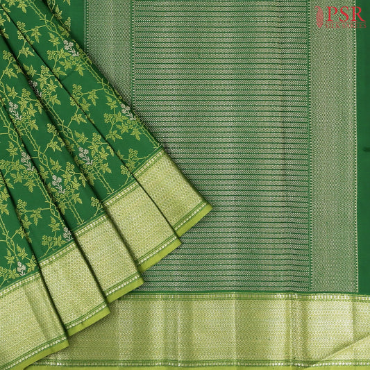 Emerald Green Kanchipuram Silk Saree