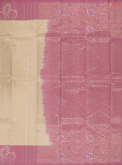 Sepia Beige Soft Silk Mix Saree