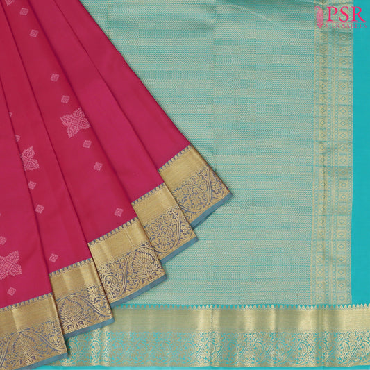 Razzmatazz Pink Fancy Kanchipuram Silk Saree