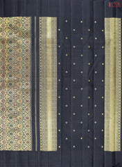 Black Kanchipuram Silk Saree