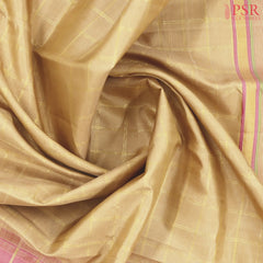 Tan Kanchipuram Silk Saree