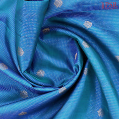 Peacock Blue Kanchipuram Silk Saree