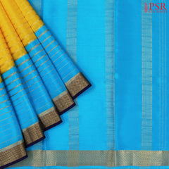 Yellow Mysore Silk Saree
