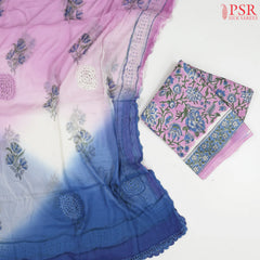 Light Orchid Pink Pure Cotton Dress Material