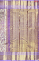 Soft Lavender Kanchipuram Jacquard Tissue Silk Saree