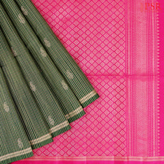 Dark Green Soft Silk Saree