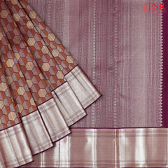 Burgundy Kanchipuram Silk Saree
