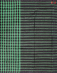 Green & Black Mangalagiri Cotton Saree