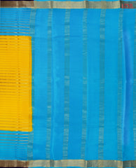 Yellow Mysore Silk Saree