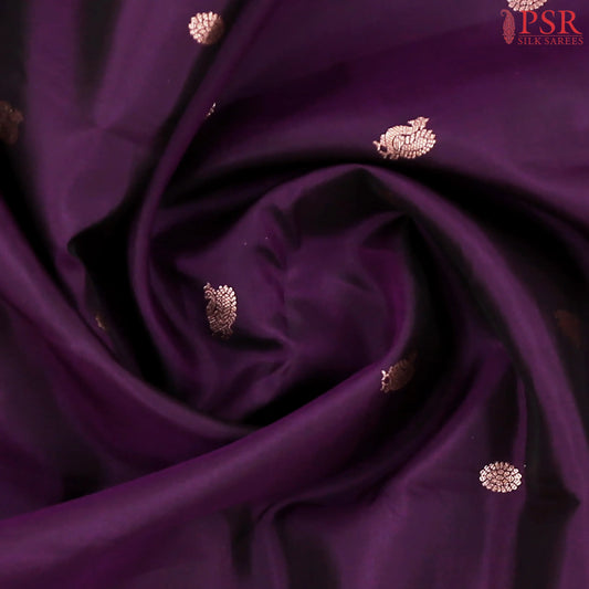 Sangria Purple Kanchipuram Silk Saree