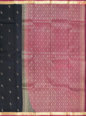 Black Fancy Kanchipuram Silk Saree