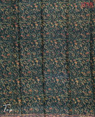 Dark Green Chanderi Silk Cotton Dress Material