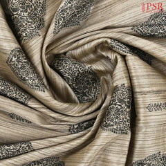 Tan Semi Banaras Saree