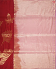 Carmine Red Soft Art Silk Saree