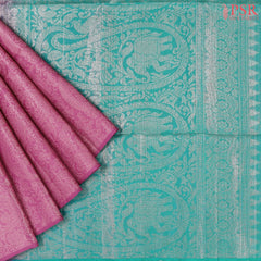 Mulberry Pink Tissue Soft Silk Saree