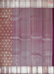 Burgundy Kanchipuram Silk Saree