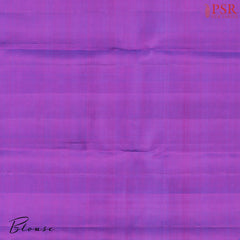 Peacock Blue Kanchipuram Silk Saree