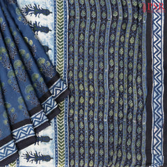 Prussian Blue Modal Silk Saree