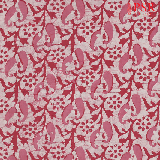 Pink Batik Print Running Material