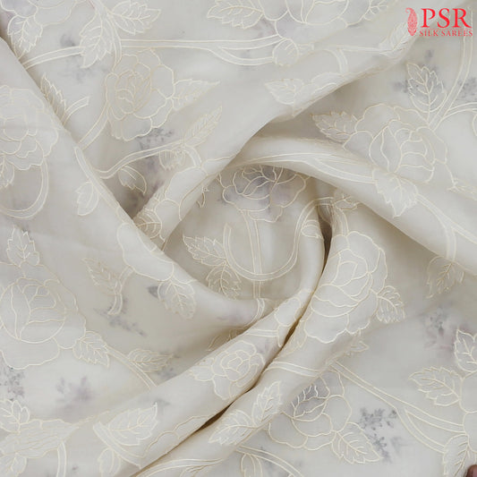 Off White Organza Saree