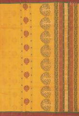 Amber Yellow Kovai Cotton Saree