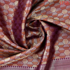 Burgundy Kanchipuram Silk Saree