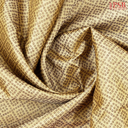 Fawn Beige Kanchipuram Silk Saree